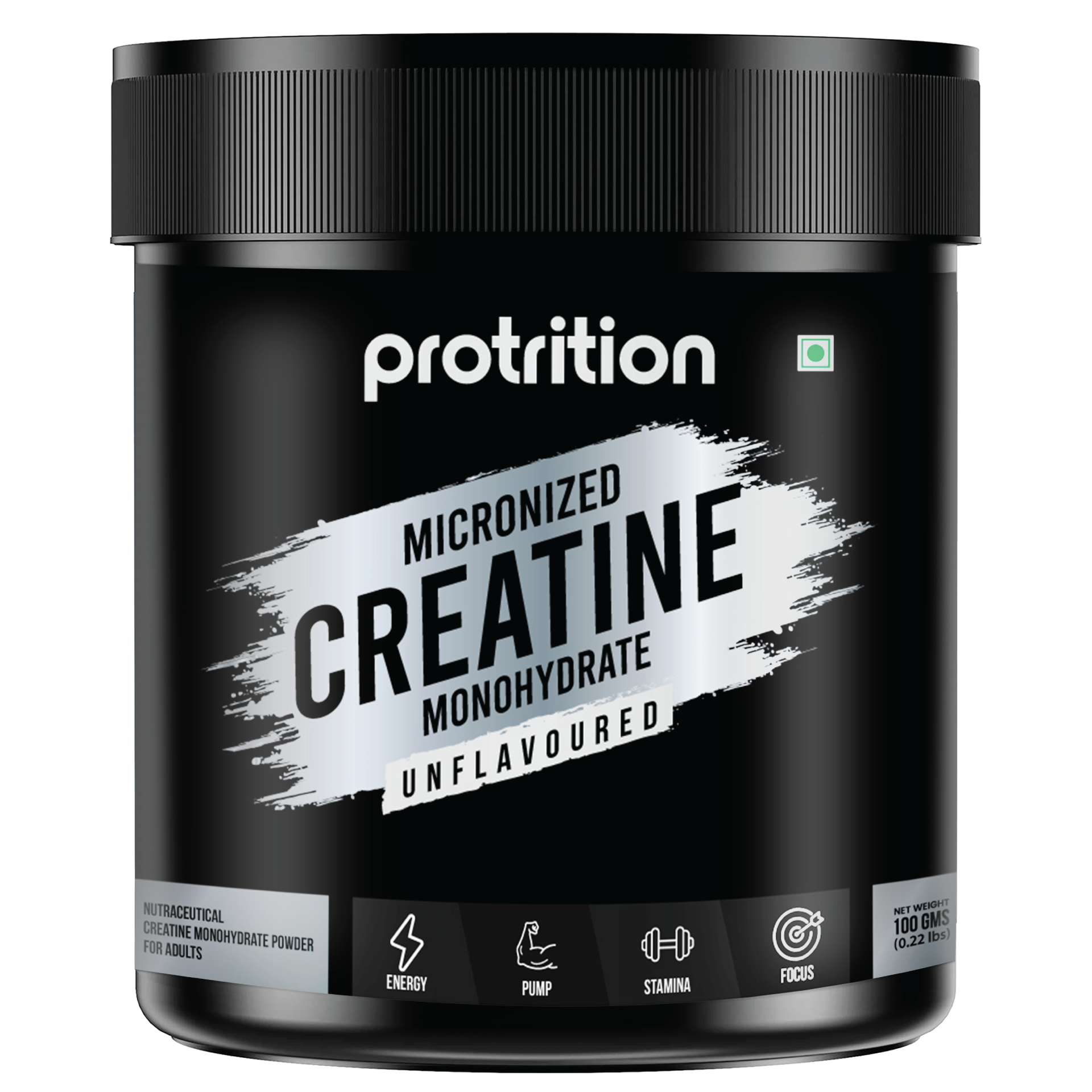 Protrition Micronized Creatine Monohydrate, 100g, Unflavoured