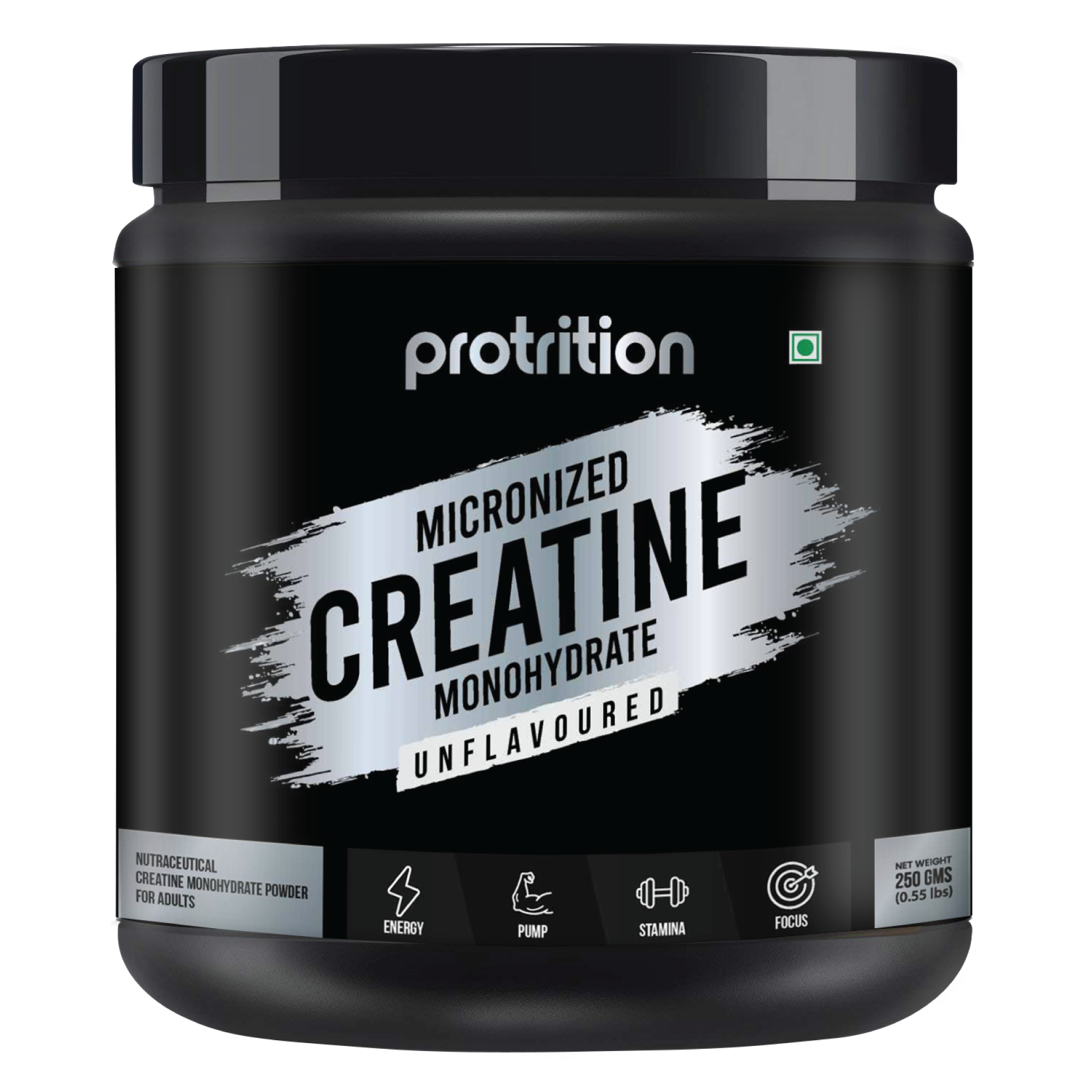 Protrition Micronized Creatine Monohydrate, 250g, Unflavoured