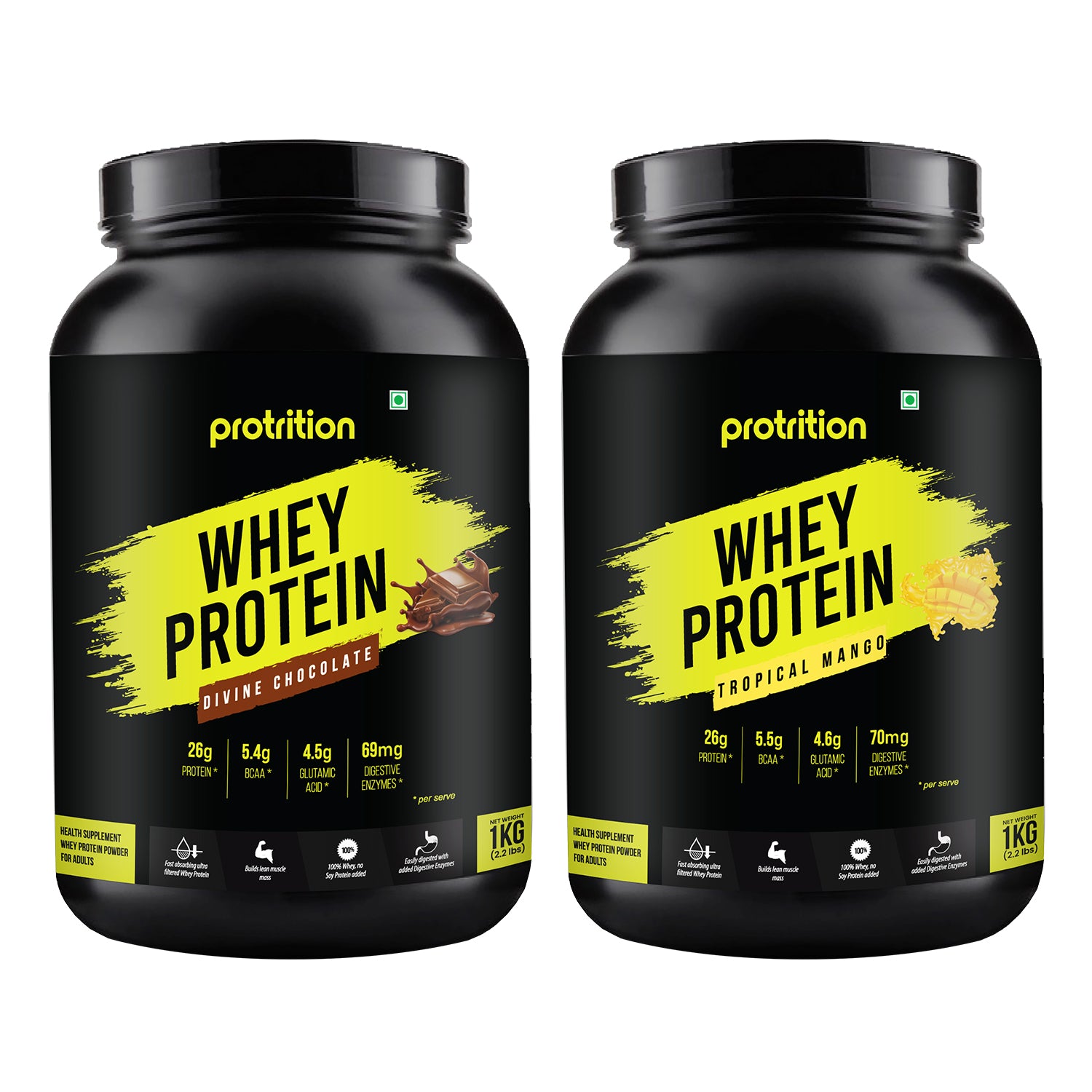 Whey Protein Chocolate + Whey Protein Mango